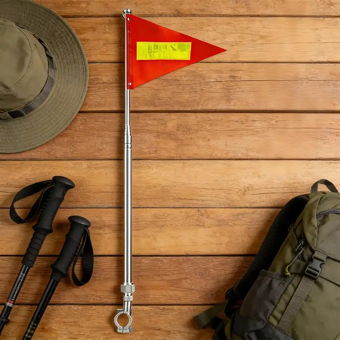 Drapeau de vélo rétractable