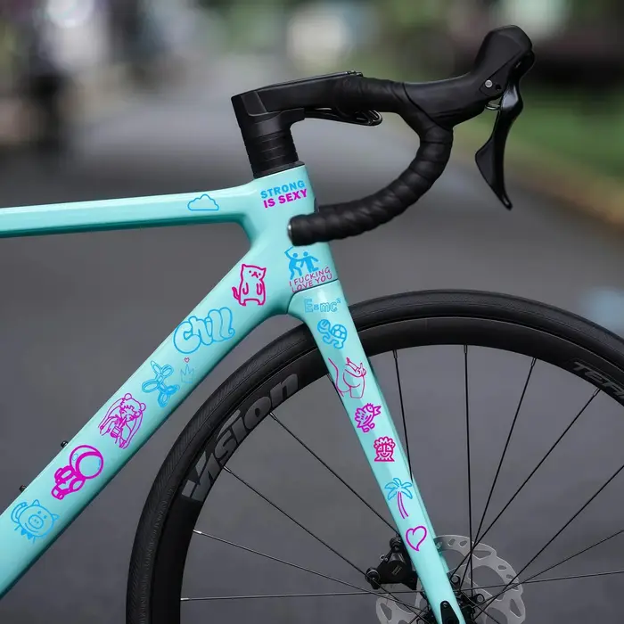 Autocollants de vélo Graffiti colorés