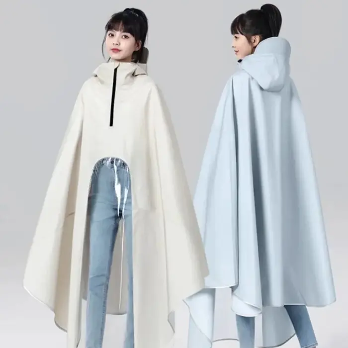 Imperméable épais pour Scooter électrique, imperméable, coupe-vent, col haut, conception visuelle, imperméable pour une seule personne