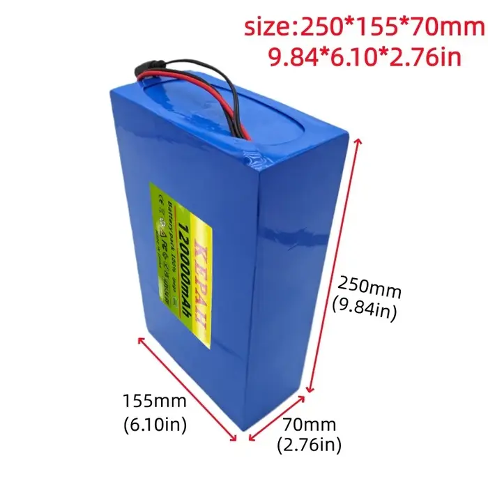 Batterie de scooter 48V 120Ah 13S8P pleine capacité
