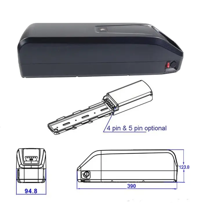 Batterie Lithium-ion 48V 13Ah 15Ah 17Ah 20Ah pour vélo électrique OneSport ONES3 Pro OT15 Duotts C29 S26 Jasion RetroVolt