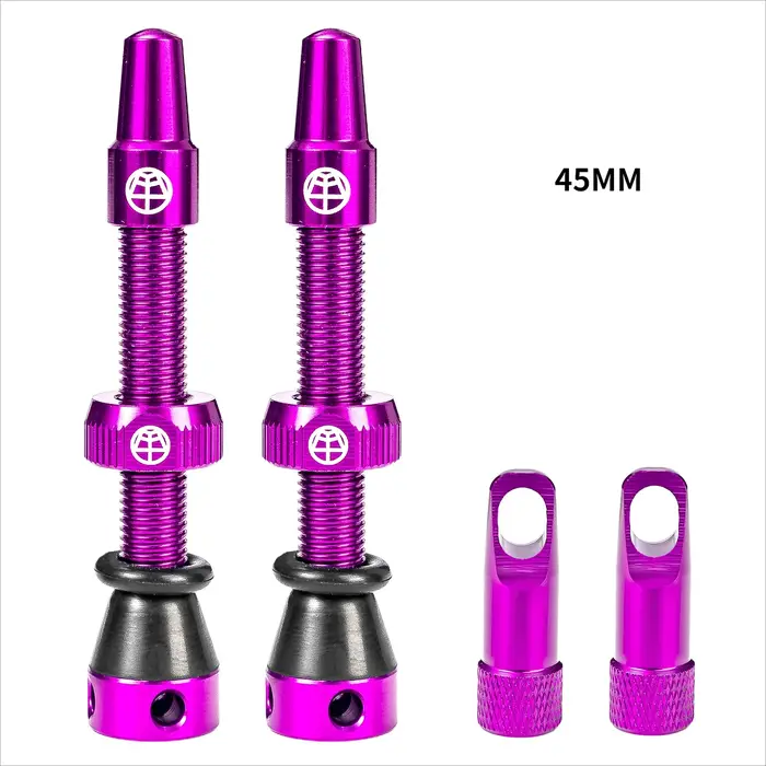 OFFBONDAGE – Valve Tubeless de vélo en alliage d'aluminium, 45/65/80mm, Valve Presta détachable à de