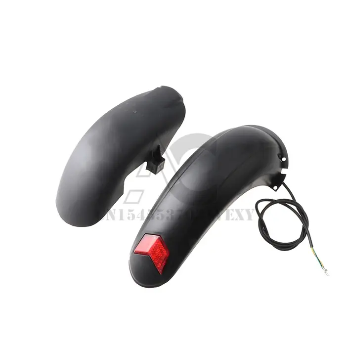 Garde-boue de scooter électrique avec feu arrière, ailes de scooter, garde-boue arrière, protection 