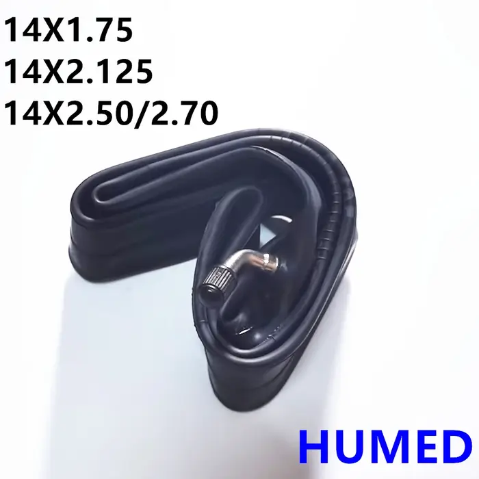 Chambre à air en butyle de 14 pouces, 14x2.125, 14x1.75/2.125/2.50/2.70, pour Scooters électriques, 