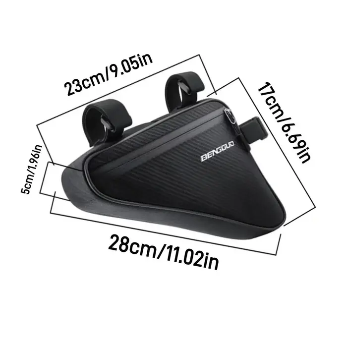 Sac triangulaire pour vélo, sac pour VTT, sac pour tube supérieur de vélo de route, sac de cyclisme, équipement de cyclisme
