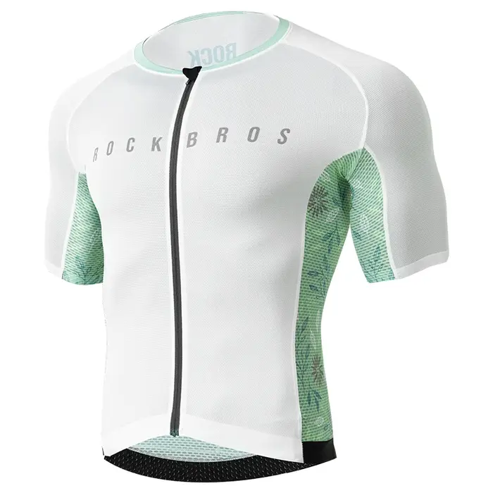 ROCKBROS-Maillot de cyclisme pour homme, T-shirt VTT, Vêtements d'été, Vêtements de haute qualité, F