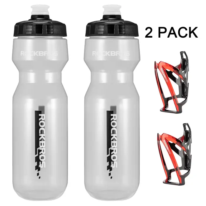 Lot de 2 bouteilles d'eau pour vélo