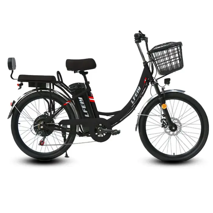 48V 350W vélo électrique pour adultes déplacement en ville 7 vitesses 26 pouces