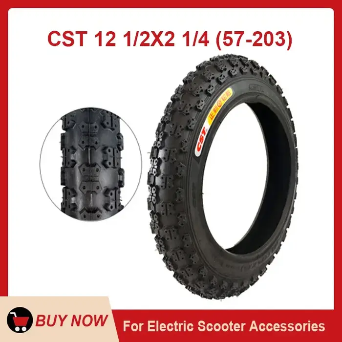 Pneu de 12 pouces 12 1/2x2 1/4 57-203 pour Scooters électriques à gaz/vélo électrique/pneu de vélo 12