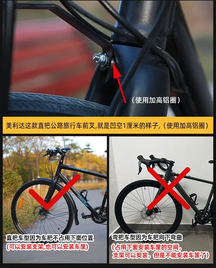 Support avant de vélo pour Escape