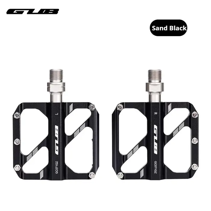 Pédales de vélo de route VTT GUB 071GZ à 3 roulements, en alliage d'aluminium, antidérapantes, plateforme légère et durable pour le cyclisme