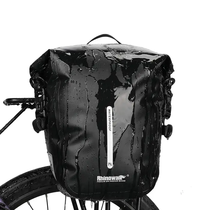 Rhinowalk sac de vélo 7L étendre 10L sac de sacoche de vélo étanche support arrière sac de coffre vt
