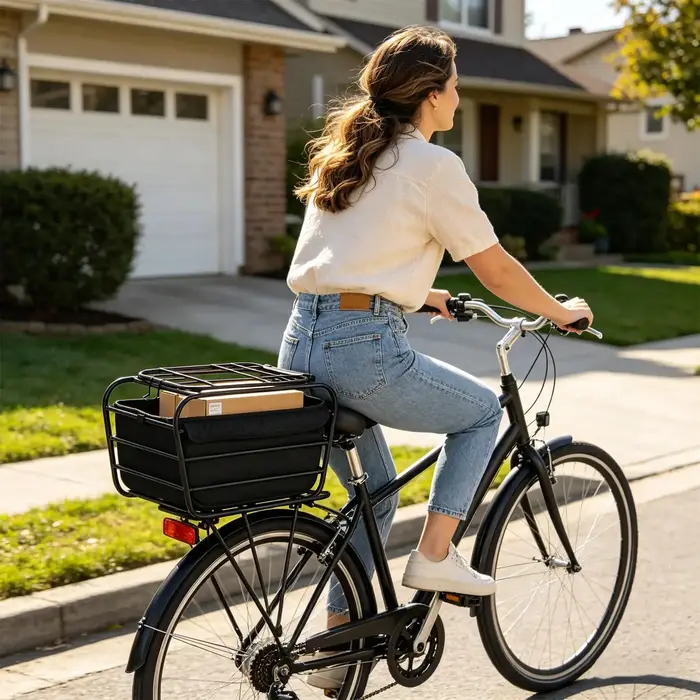 Panier de vélo pour chien pour porte-bagages arrière