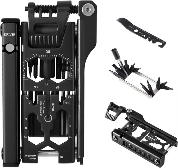 Kit d'outils de réparation de vélos multifonctionnel