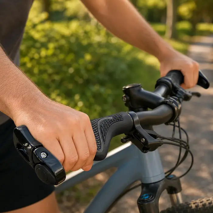 Poignées de guidon de vélo de montagne anti-choc et anti-poussière