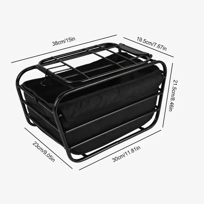 Panier de vélo pour chien pour porte-bagages arrière