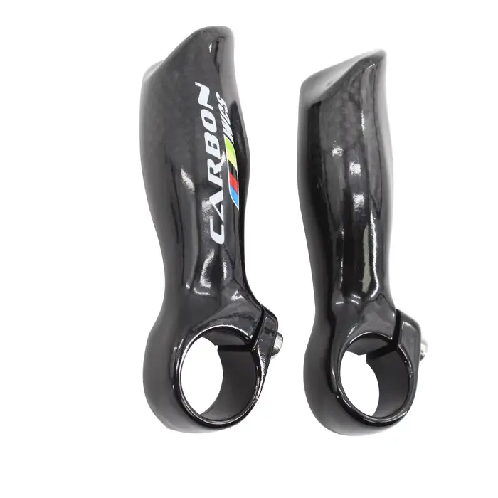 Nouveau Design ergonomique VTT 3K extrémités de barre en Fiber de carbone petit guidon auxiliaire