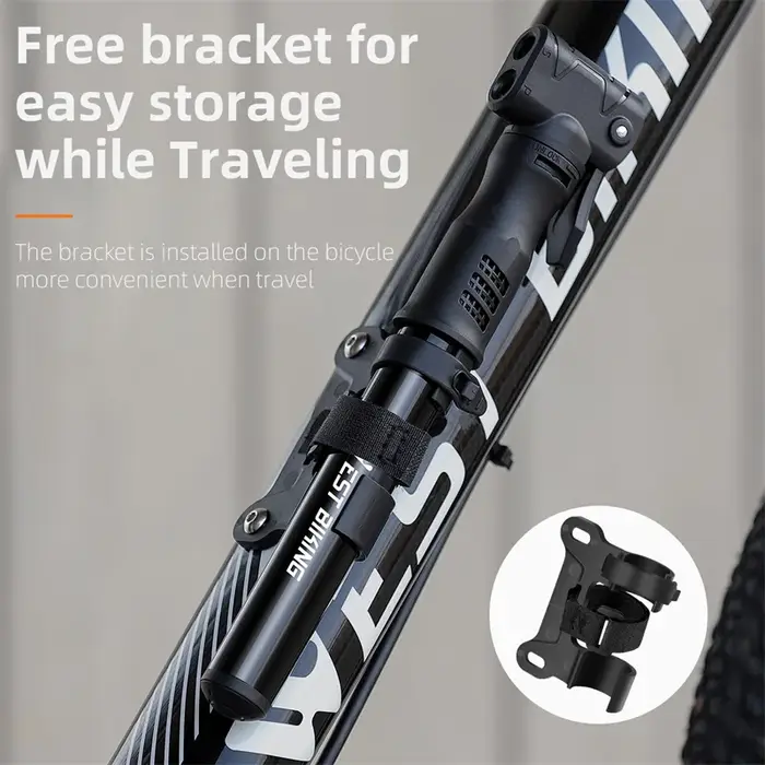 WEST BIKING – Mini pompe à vélo Portable en alliage d'aluminium, gonfleur de pneus à boule manuelle, Valve Schrader Presta, pompe à Air pour vtt et route