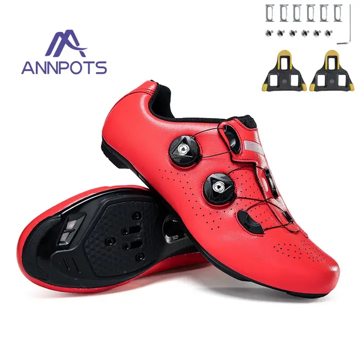 Hommes auto-verrouillage vitesse vélo vtt baskets course
