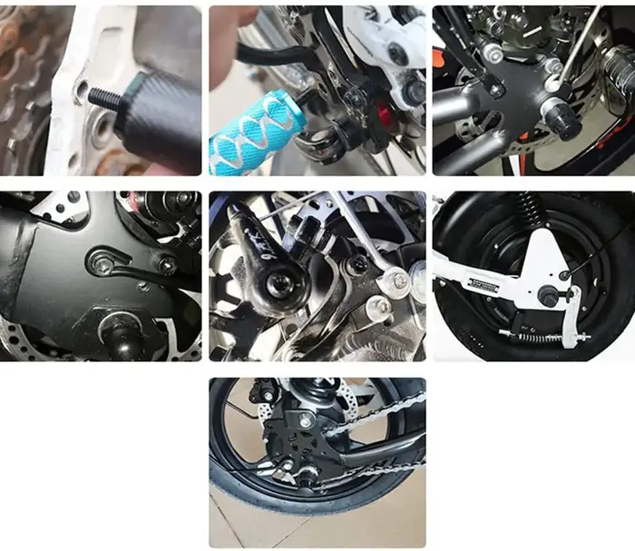1 paire de Mini pédales arrière de vélo en alliage d'aluminium repose-pieds pliant