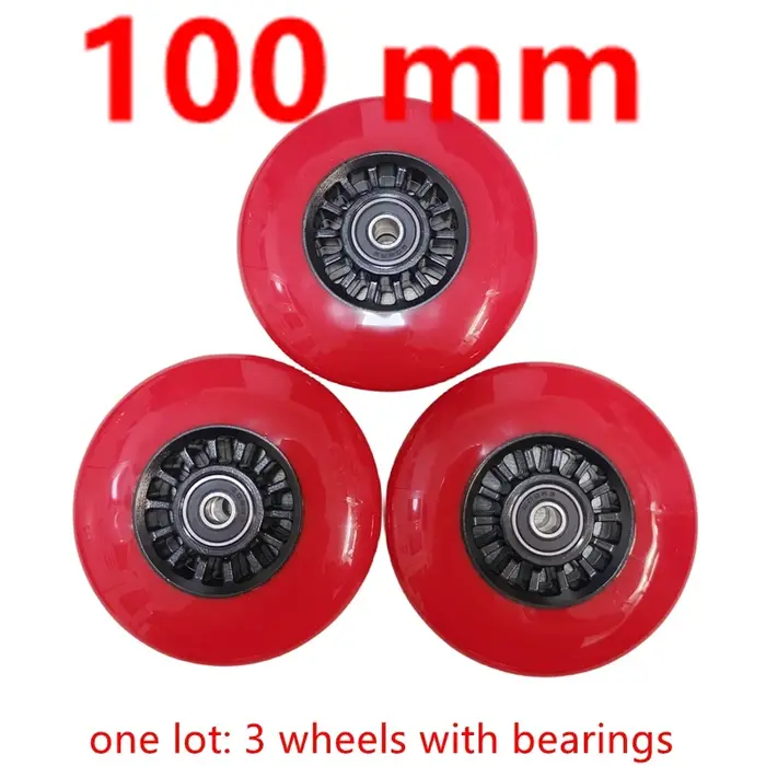 Roues de trottinette 90mm 100mm 110mm 85A avec roulements 3 roues/lot