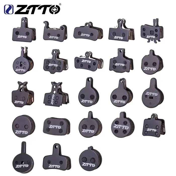 ZTTO 4 paires de plaquettes de frein de vélo semi-métal vtt en céramique silencieuse