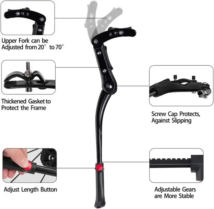 Béquille de vélo réglable
