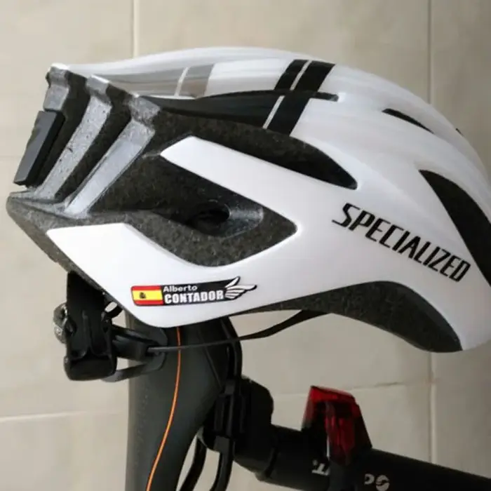 Autocollants de cadre de vélo de route avec nom et drapeau personnalisé