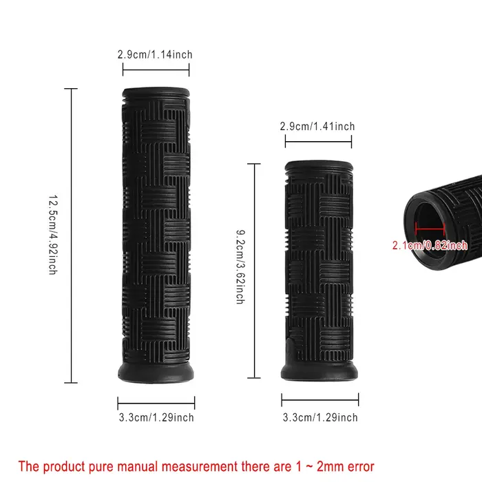 Poignées antidérapantes en caoutchouc pour trottinette électrique Kugoo Kukirin G2 G3 G4 – Pièces de rechange pour guidon