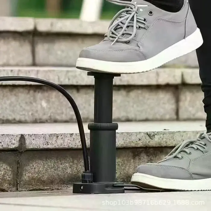 Pompe de gonflage multifonctionnelle à pédale pliante, facile à transporter, Portable, en alliage d'aluminium, pour vélo et moto