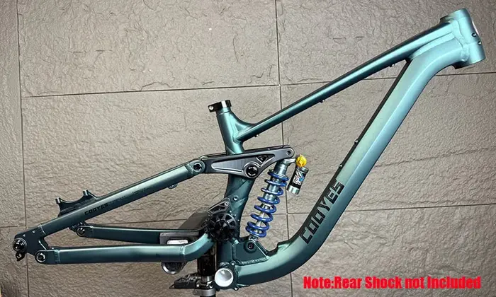Cadre de vélo en aluminium à suspension intégrale, queue souple, débattement de 210 mm, 29/27,5 pouc
