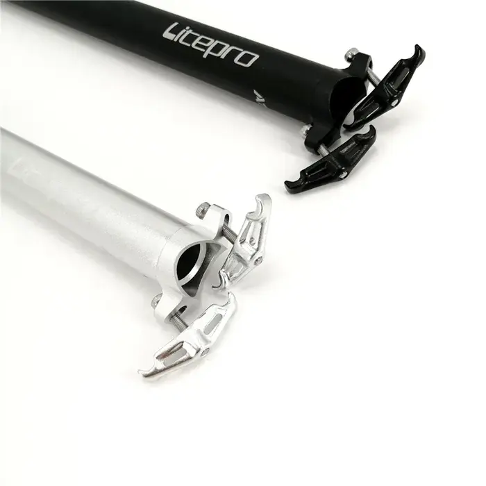 Tige de selle en alliage d'aluminium pour vélo pliant 31.8mm 33.9mm 600mm 650mm haute résistance pour vélo urbain et balade personnalisable en quatre couleurs
