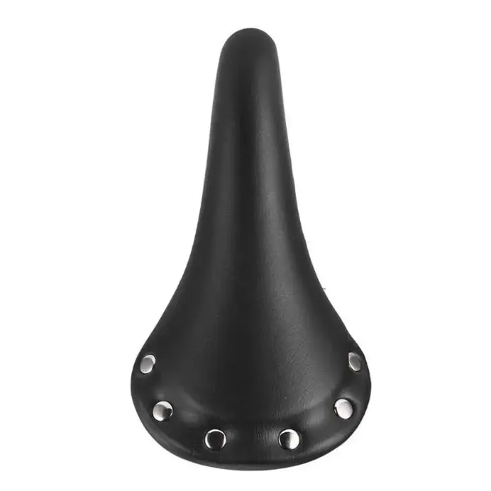 Selle de vélo vintage confortable et souple, siège rétro en cuir pour VTT et vélo de route, accessoi