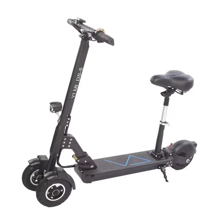 Trottinette électrique pliante avec siège pour adultes, planche à roulettes électrique, 3 roues, 8 p