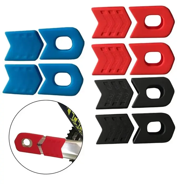 ENLEE-Juste de protection universelle pour manivelle de vélo de montagne, ensemble d'accessoires de vélo VTT, 4 pièces/1 ensemble