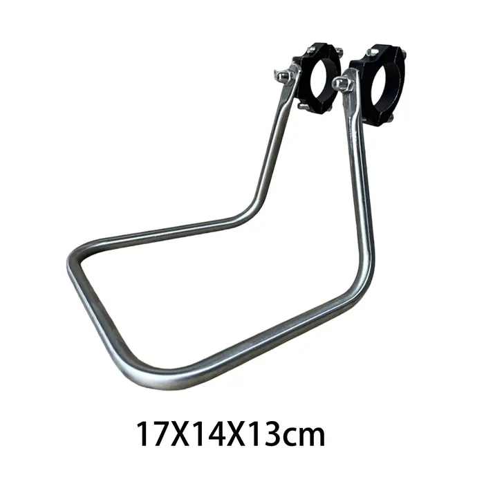Porte-bagages avant professionnel pour vélo en acier inoxydable avec pinces en aluminium pour le tra