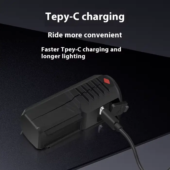 Lumière de vélo avec chargeur USB