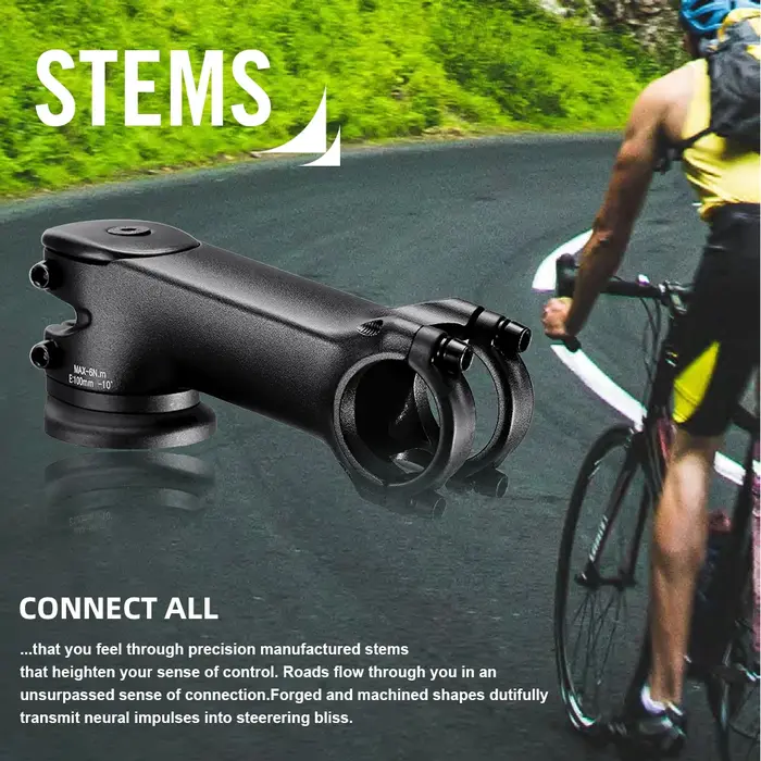 Tige de vélo ultralégère RYET avec entretoises aérodynamiques