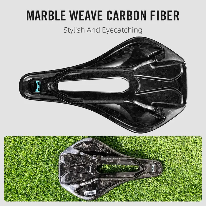 Selle de vélo imprimée en 3D ultralégère en carbone pour VTT