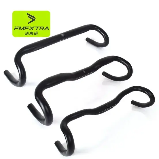 Guidon de vélo de course en alliage d'aluminium pour route et gravier