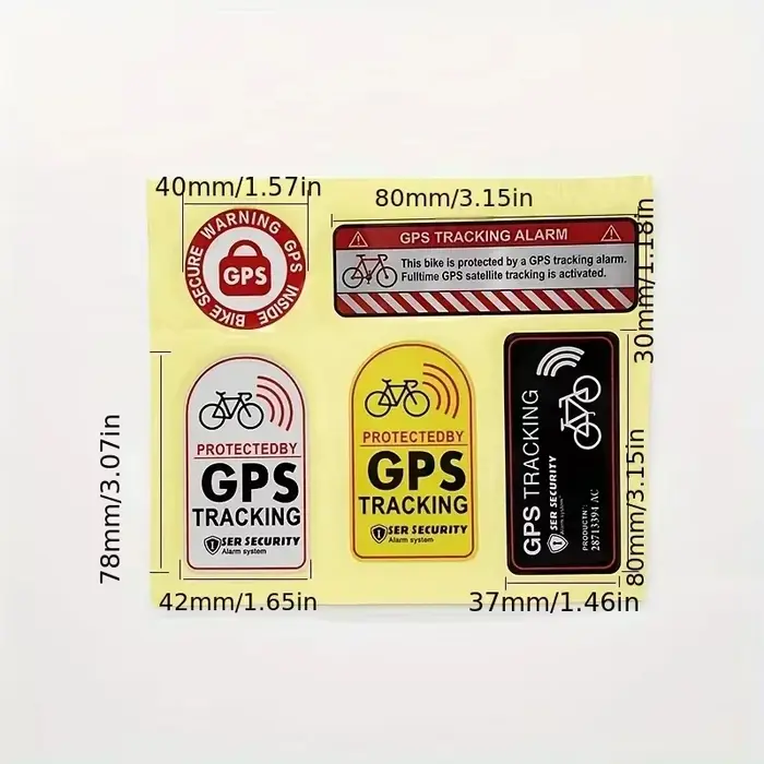 Autocollant d'alarme de suivi GPS