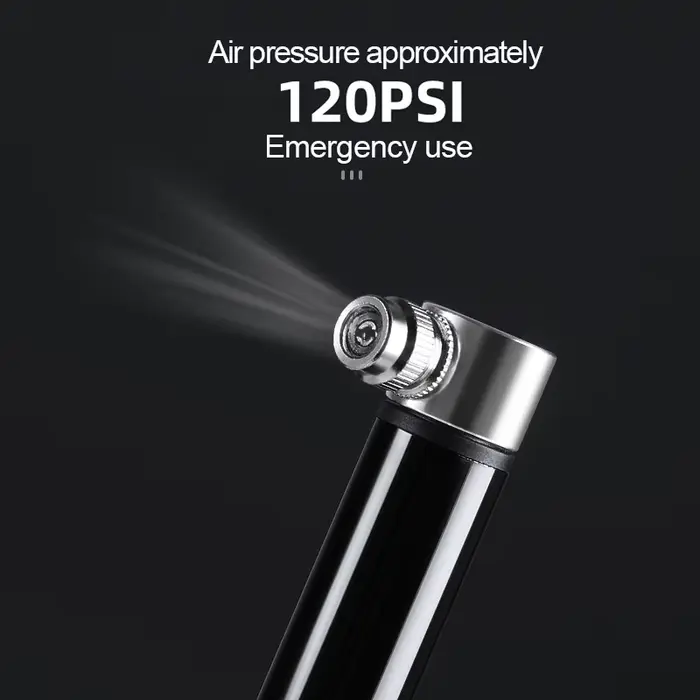 Mini pompe à vélo en alliage d'aluminium pour valves Schrader et Presta