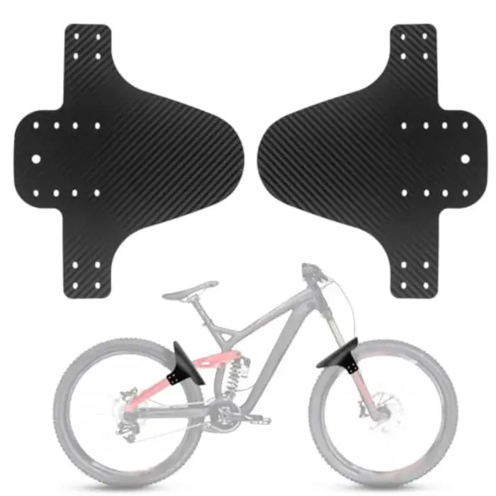 Ailes de garde-boue universelles pour vtt, 2 pièces, avant et arrière, avec 12 attaches, protections