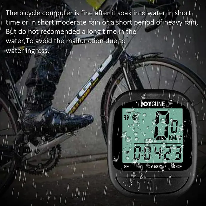 Ordinateur de vélo étanche, compteur de vitesse et odomètre filaires, chronomètre, ordinateur de vélo avec écran LED pour le cyclisme en extérieur