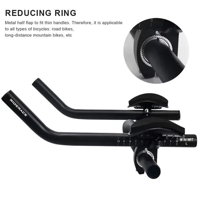 Guidon de vélo TT en alliage d'aluminium