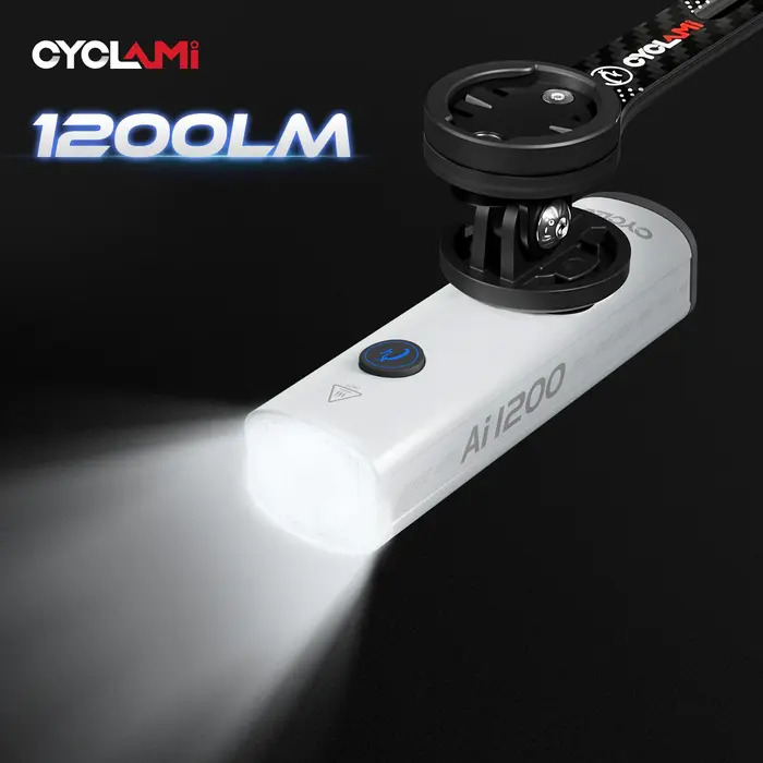 CYCLAMI 1200/1800 Lumen phare de vélo Ultra-léger suspendu avant lampe en alliage d'aluminium vtt