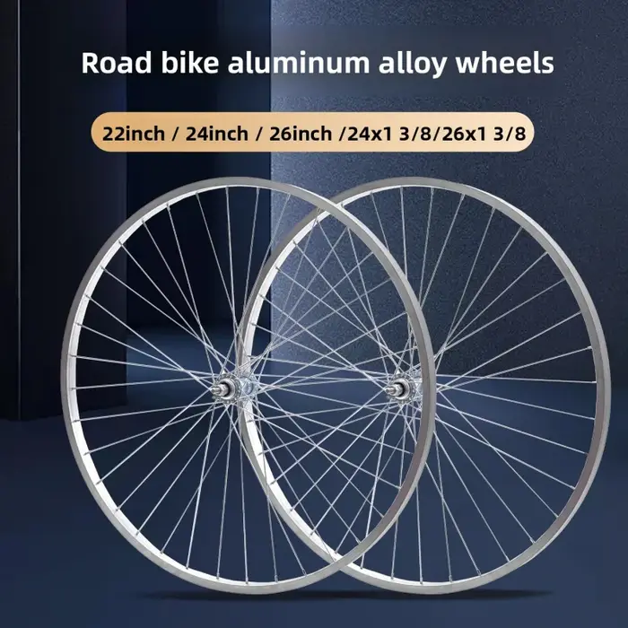 Ensemble de roues avant et arrière pour vélo léger 22/24/26 pouces