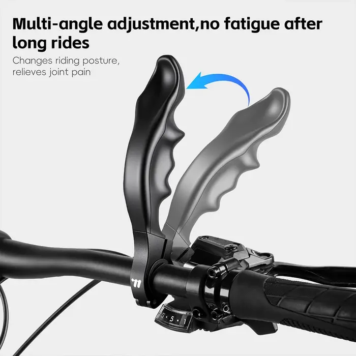 WEST BIKING Embouts de Guidon VTT Ergonomiques Anti-Choc Antidérapants en Aluminium – Extensions