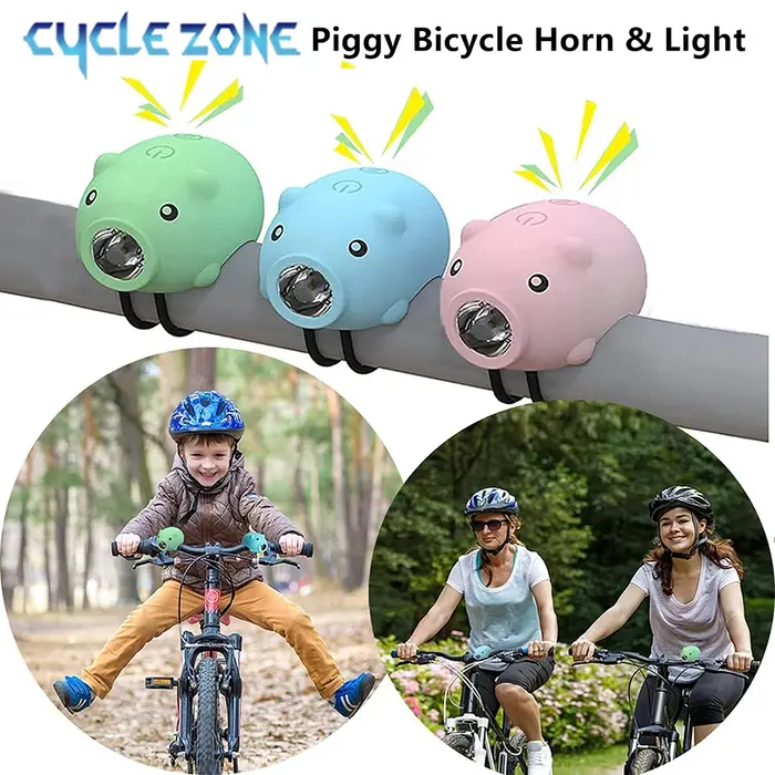 Lumières de vélo cochon mignonnes