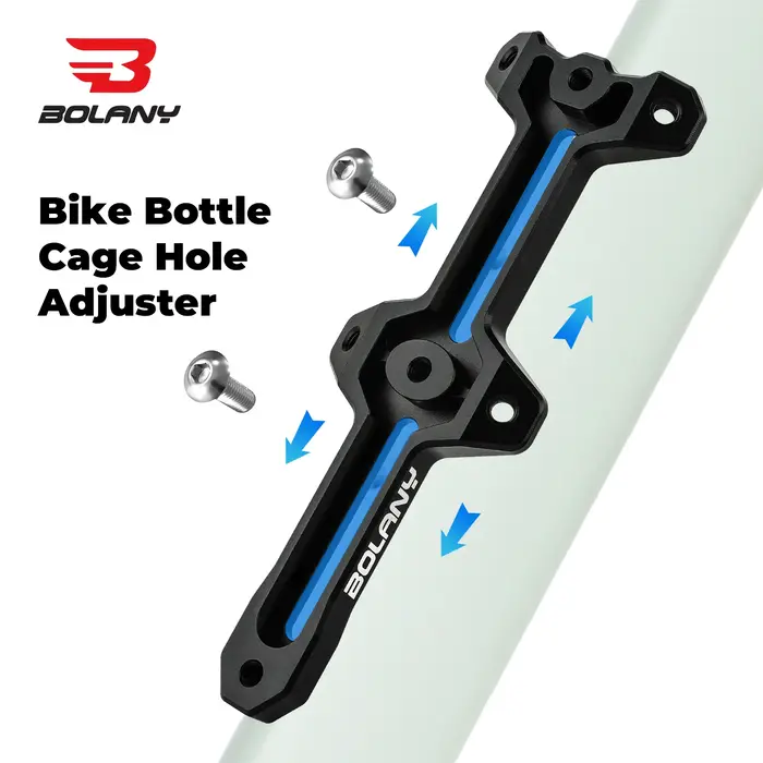 BOLANY Double tête vélo porte-bidon support d'extension en alliage d'aluminium VTT cadre tasse d'eau bouilloire support cadre d'extension